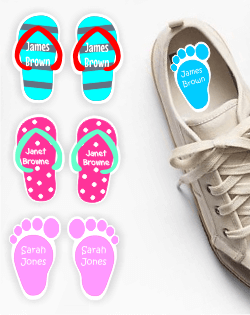 Funky Shoes labels